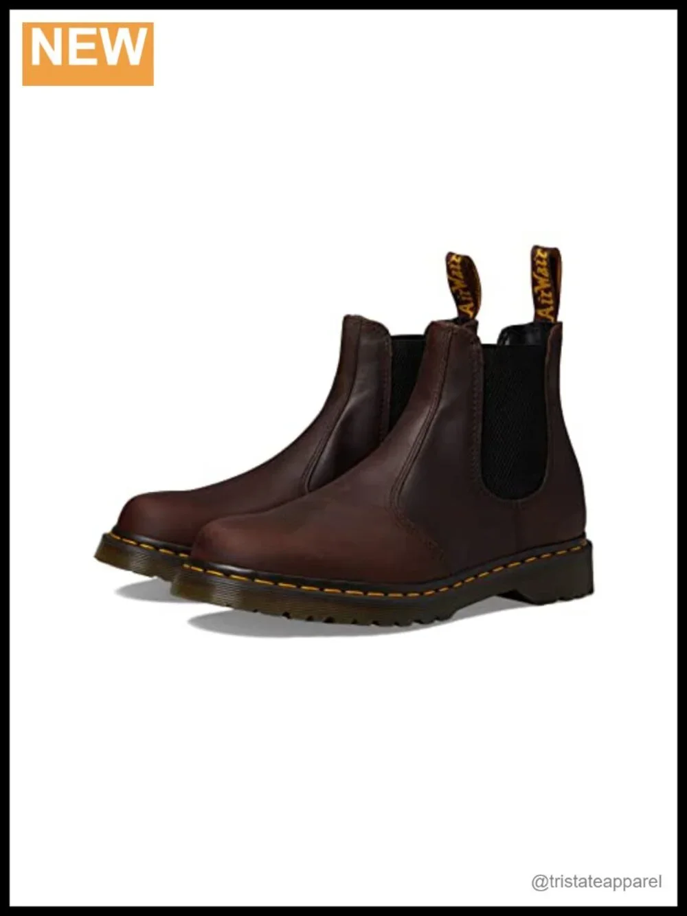 Waxed Full Grain Leather Chelsea Boot Slip-On Ankle Boot